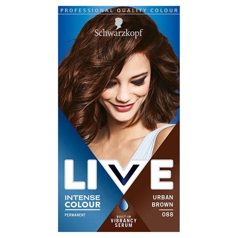 Schwarzkopf Live Intense Colour Brown Hair Dye Urban Brown 088