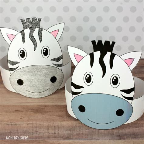 Zebra Paper Hat For Kids - Non-Toy Gifts