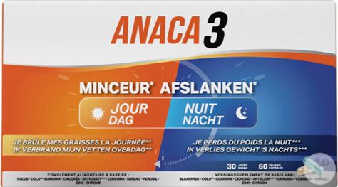 Anaca 3 Minceur Jour Nuit 60 Capsules Apo24