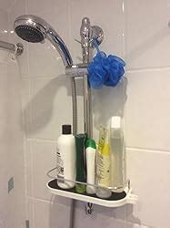 Leefe Space Aluminum Shower Caddy Shelf Rack Organizer With Rail