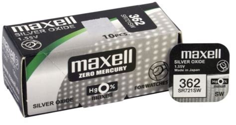 10x Bateria Srebrowa MAXELL 362 SR721SW Sklep Opinie Cena W