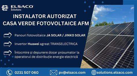 Elsaco Solutions Este Instalator Autorizat Validat De Afm N Programul