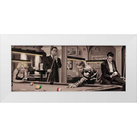 Consani Chris 24x12 White Modern Wood Framed Museum Art Print Titled