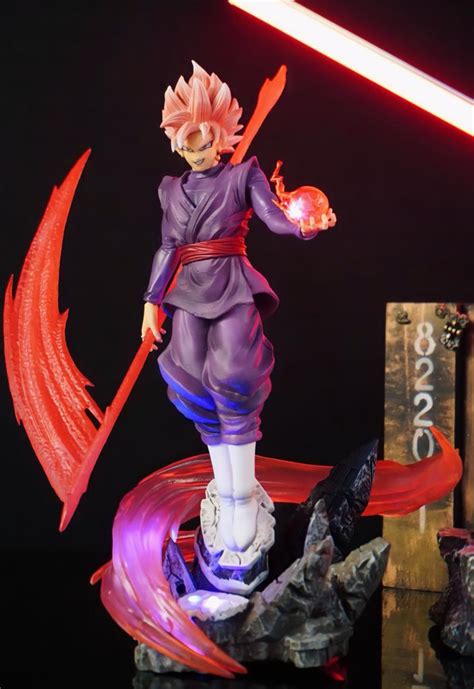 Estátua Goku Black Rose Zamasu Dragon Ball Super 38cm Anime Mangá