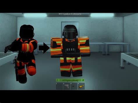 Roblox SCP RBreach MTF Epsilon 9 Operator Avatar Build YouTube