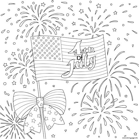 4th Of July Coloring Pages Printable Printable Edu Pe