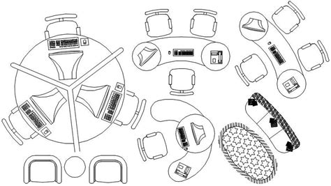 2d Cad Blocks Of Office Workstation In AutoCAD Dwg File Cadbull