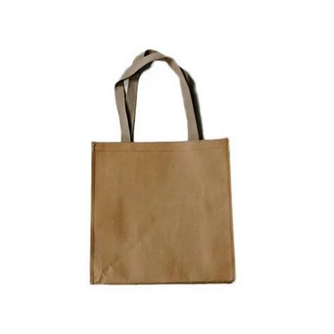 Brown Plain Eco Friendly Cotton Cloth Bag For Shopping Capacity 2 5