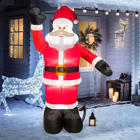 Coolmade 8 Ft Christmas Inflatable Santa Claus Outdoor Decoration For