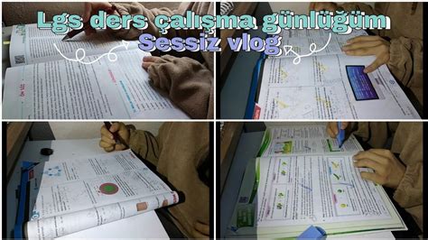 Lgs ders çalışma günlüğüm sessiz vlog study with me study vlog YouTube