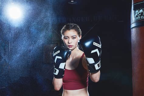 Athletic Female With Boxing Gloves Picture And HD Photos | Free ...