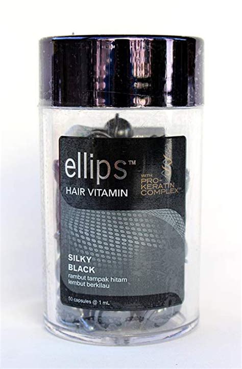 Ellips Hair Vitamin Pro Keratin Complex Silky Black 1 Jar 50