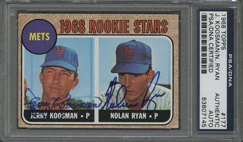 Lot Detail 1968 Topps 177 Nolan Ryan And Jerry Koosman Dual Signed