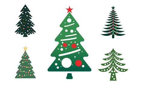 Merry Christmas Tree Vector Art Illustration Vector Art At