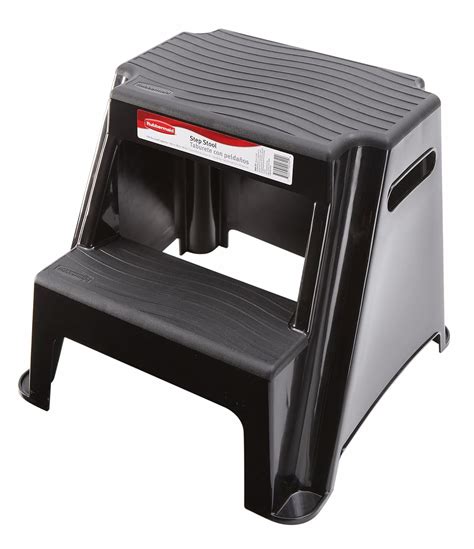 Rubbermaid Rm P Step Molded Plastic Stool With Non Slip Step Treads