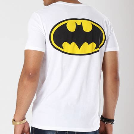 DC Comics Tee Shirt Classic Logo Back Blanc LaBoutiqueOfficielle