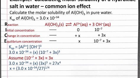 How To Calculate Molar Solubility