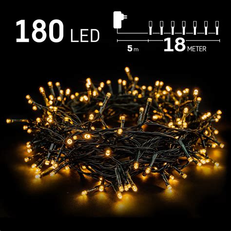 Emos Kerstverlichting Buiten 18 Meter 180 LED Warm Wit Lichtsnoer