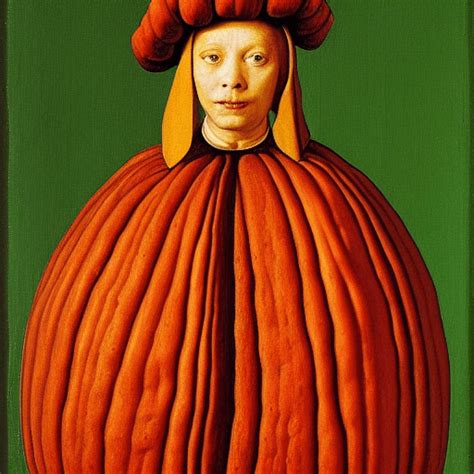 Jan Van Eyck Pumpkin Graphic Creative Fabrica