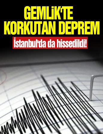 İstanbul da da hissedildi Son dakika Bursa Mudanya Gemlik te