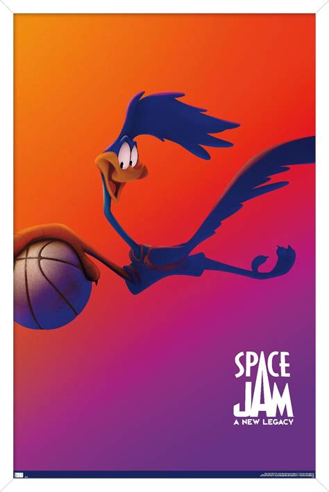 Space Jam: A New Legacy - Road Runner One Sheet Wall Poster, 22.375" x 34", Framed - Walmart.com