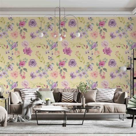 3d Relief Wallpaper Lotus Wall Mural Floral Wall Decor Etsy Australia