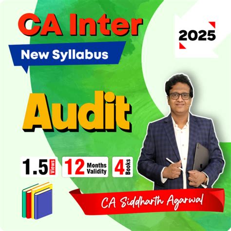 CA Inter Audit New Syllabus 2025 1 5 12m Siddharth Agarwal Classes