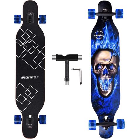 Seeutek 42 In Slendor Longboard Skateboard Drop Through Deck Complete