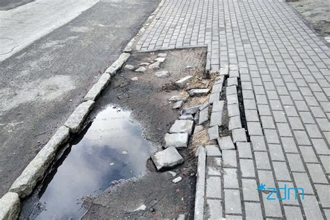 Remont chodnika na ul Średniej Zarząd Dróg Miejskich w Poznaniu