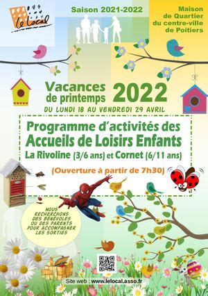 Calam O Programme Des Accueil Loisir Enfants Vacances Printemps