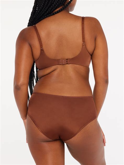 Core Microfiber Hipster Knickers In Brown Nude Savage X Fenty Uk