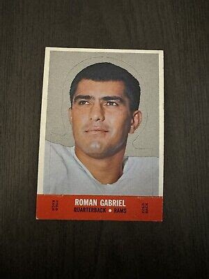 1968 Topps Stand Ups Insert 4 ROMAN GABRIEL Los Angeles Rams Football