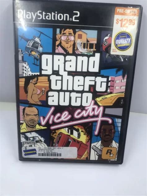 GRAND THEFT AUTO GTA Vice City Sony PlayStation 2 PS2 Map Poster EUR 4