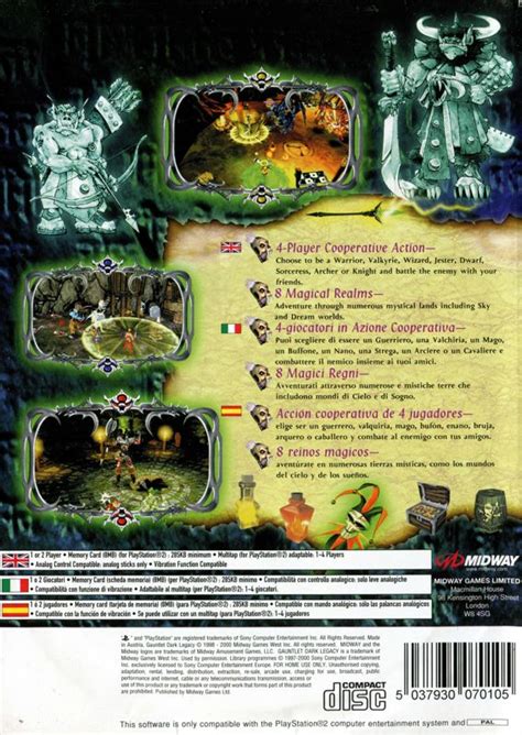 Gauntlet Dark Legacy Cover Or Packaging Material MobyGames