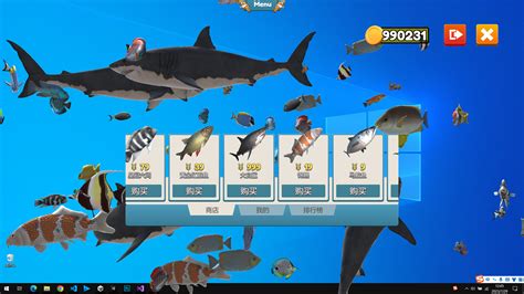 Fish on the desktop on Steam