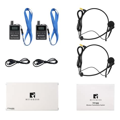 Retekess Tt Two Way Tour Guide System Main Transmitter And Vice