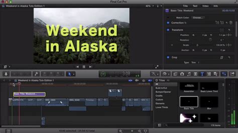 How To Create Titles In Final Cut Pro Envato Tuts