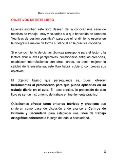 Buena Ortograf A Sin Esfuerzo Para Docentes Pdf