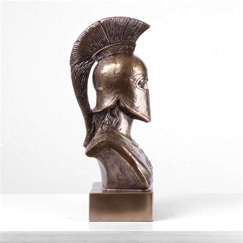 Spartan Warrior Statue (Greek Military Bronze Sculpture) Greek Roman ...