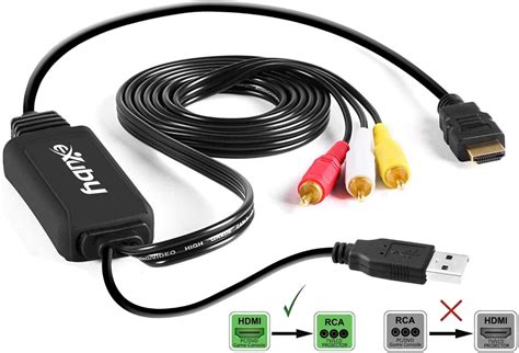 HDMI a RCA Cable sin complicaciones Convierte señal digital HDMI a