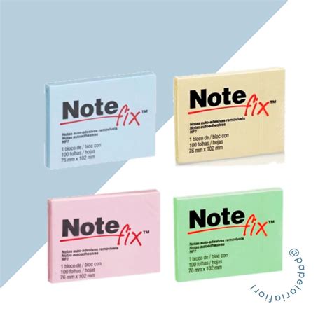 Notefix Bloco Adesivo Post It Folhas Mmx Mm Shopee Brasil