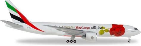 Herpa Boeing Vliegtuig Emirates B777F Bol