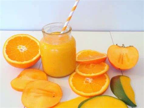 Smoothie Orange Kaki Et Mangue Recette Smoothie Orange Kaki Et Mangue