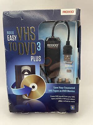 NEW Open Box Roxio Easy VHS To DVD 3 Plus Converter Transfer Old