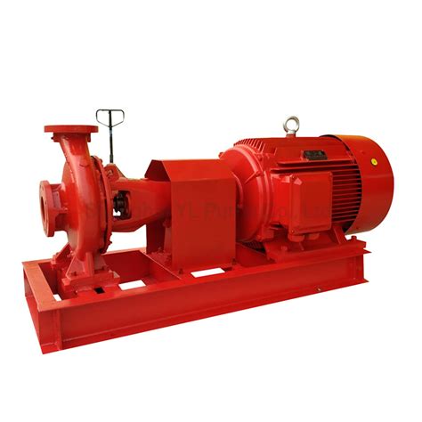 Horizontal Electric End Suction Centrifugal Water Pump For Fire