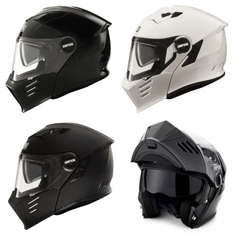 Simpson Darksome Plain Motorcycle Helmet Bdla Motorbikes