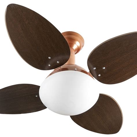 Ventilador De Teto Jet P Talo Venti Delta Cobre P S Mdf Tabaco V