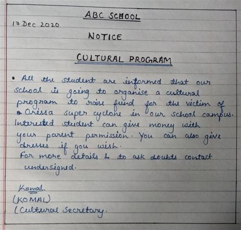 You Are Kamal Komal Your School Has Decided To Organise A Cultural