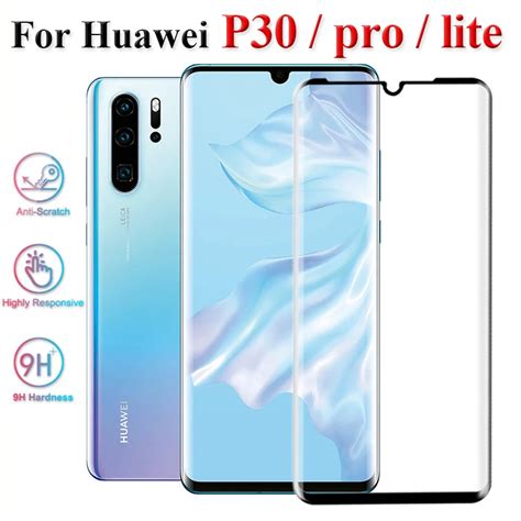 Protective Glass On For Huawei P30 Pro Lite Light Tempered Glas P 30