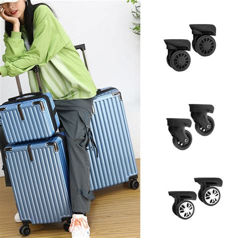 Hgycpp Luggage Replacement Wheels Wheel Repair Diy Left And Right Swivel Wheels Convenient